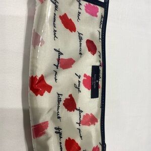 Kate Spade Red and Pink Cosmetic Bag